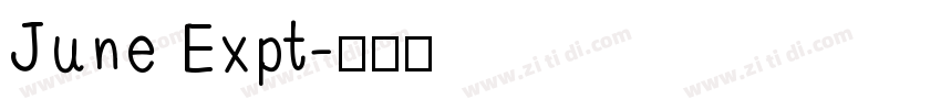 June Expt字体转换